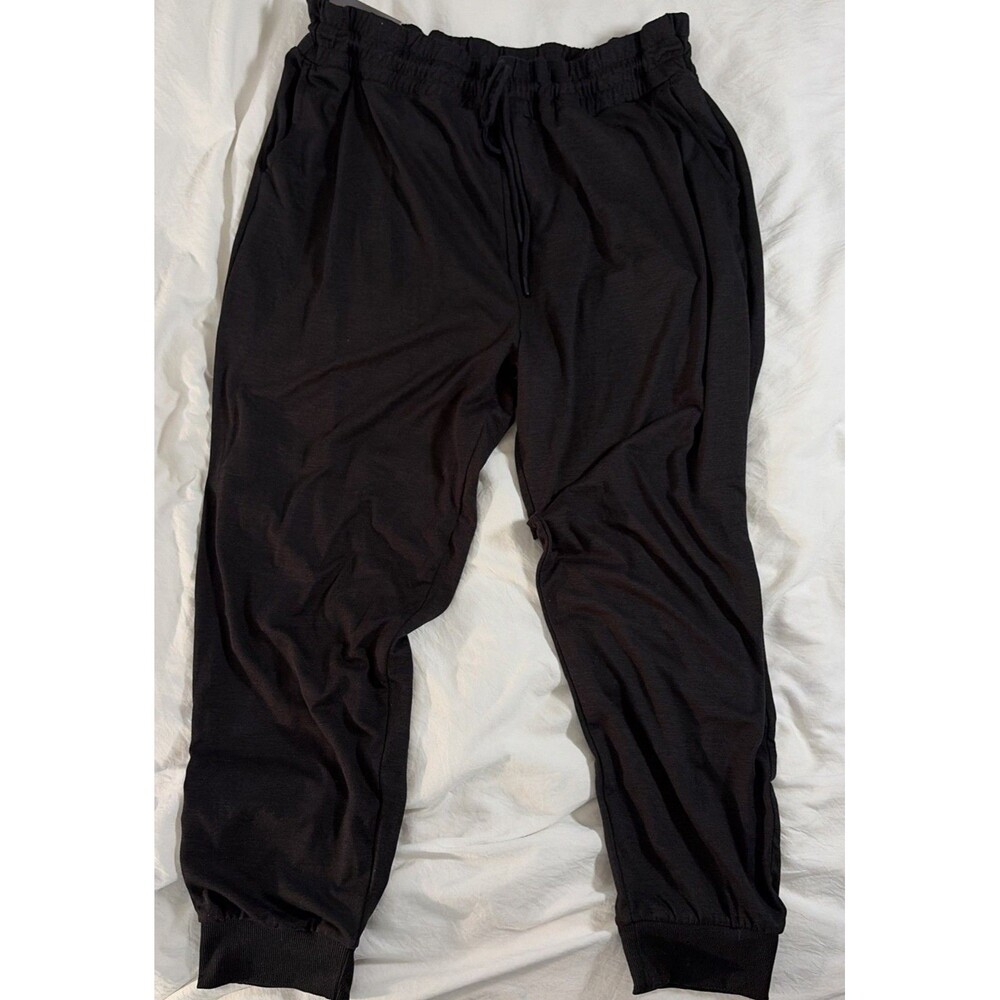 Crane Elite Premium Athleisure Joggers XL 16/18 NWT Black with draw string